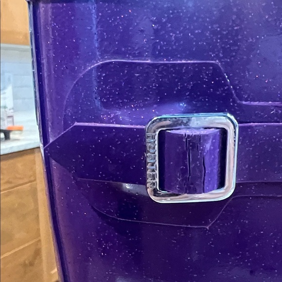 Hunter Glossy Sparkle Violet Boots - Picture 5 of 8